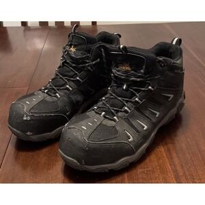 Thorogood‎ Steel Toe Work Shoes Mens 12W Black Slip Resistant Safety